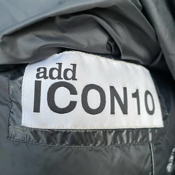 ADD Coat Goose Down Puffer Black US Size 2 Long ICON 10 Shiny - Picture 6 of 11